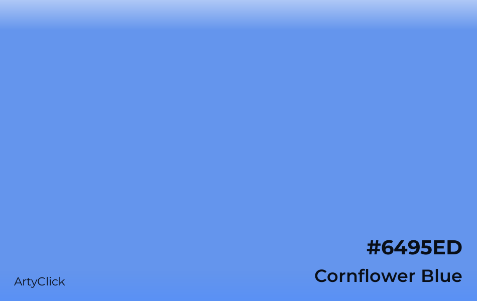 Cornflower Blue #6495ED